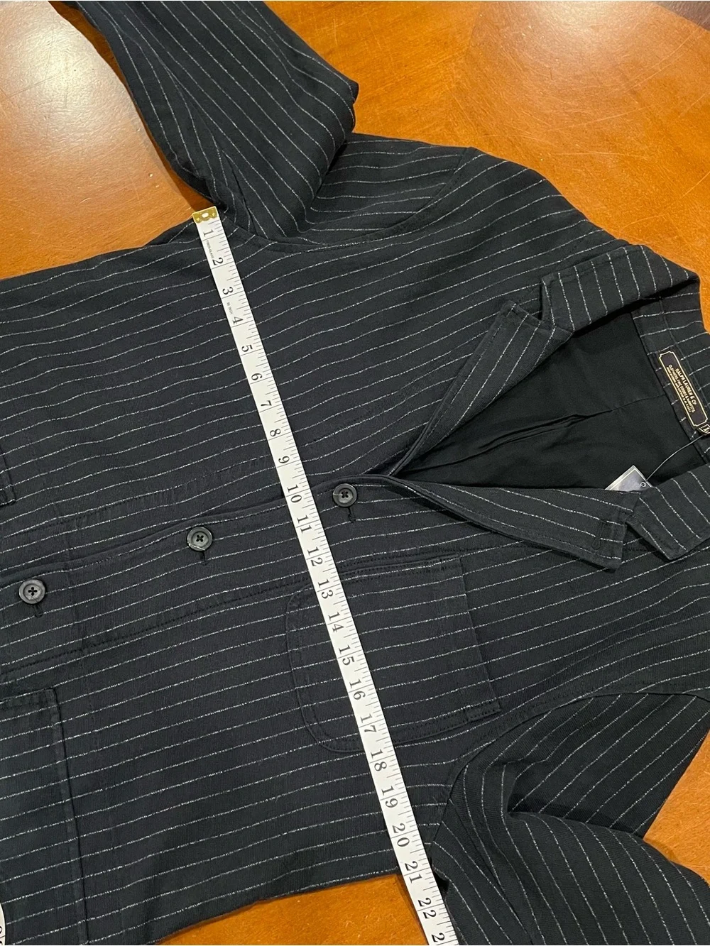NWT Ralph Lauren Cotton Knit Striped 3-Button Unstructured Blazer Flatiron Large
